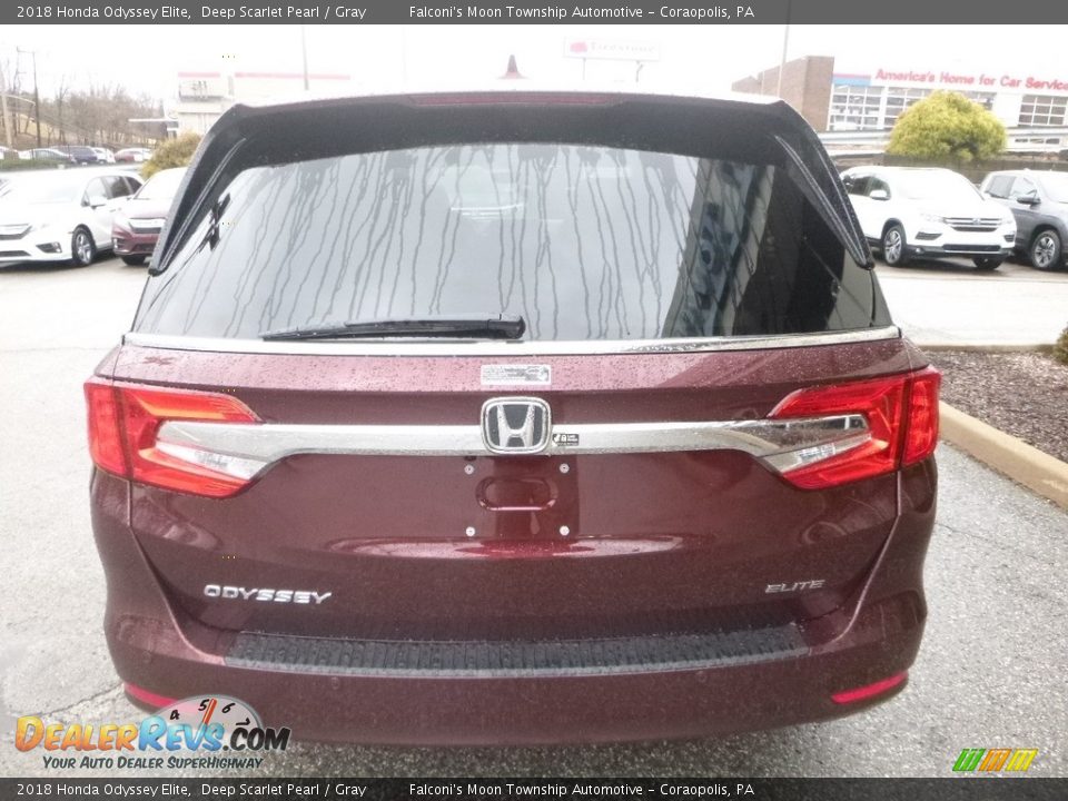 2018 Honda Odyssey Elite Deep Scarlet Pearl / Gray Photo #3