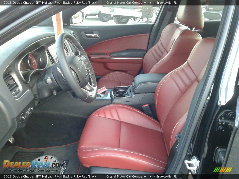 Ruby Red/Black Interior - 2018 Dodge Charger SRT Hellcat Photo #9