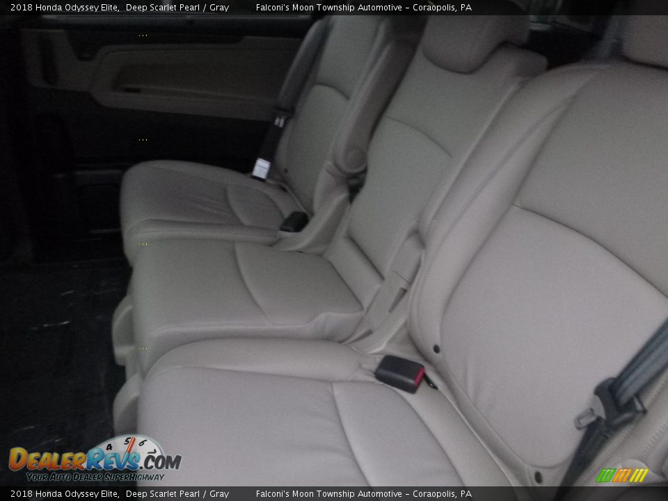 2018 Honda Odyssey Elite Deep Scarlet Pearl / Gray Photo #9