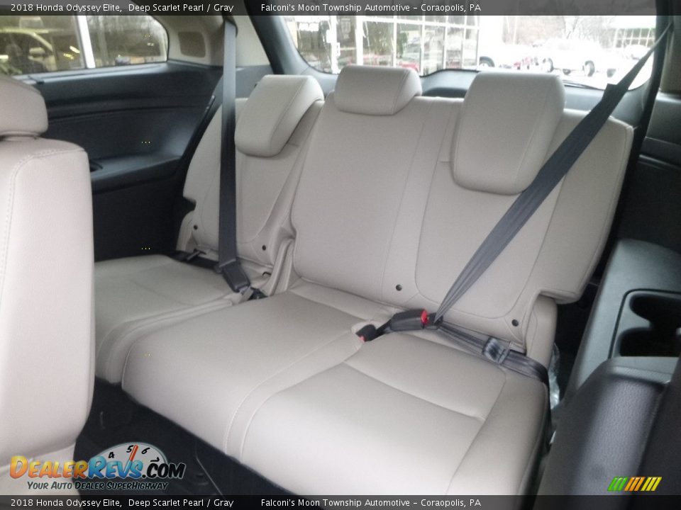 2018 Honda Odyssey Elite Deep Scarlet Pearl / Gray Photo #10