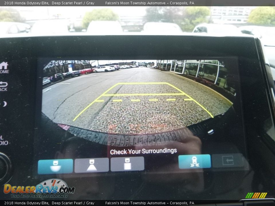 2018 Honda Odyssey Elite Deep Scarlet Pearl / Gray Photo #15