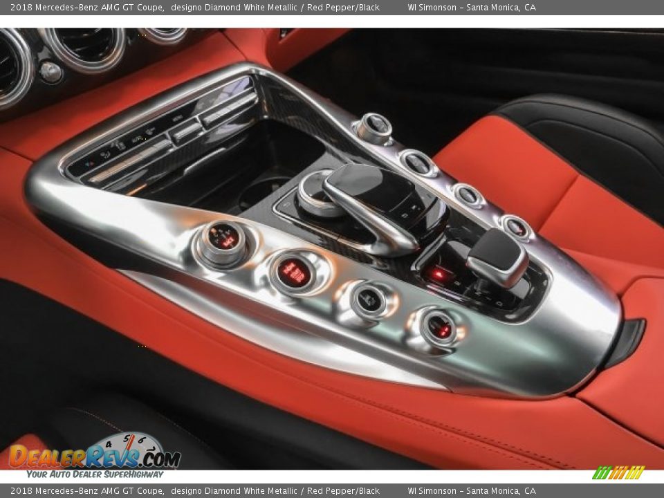 2018 Mercedes-Benz AMG GT Coupe designo Diamond White Metallic / Red Pepper/Black Photo #20