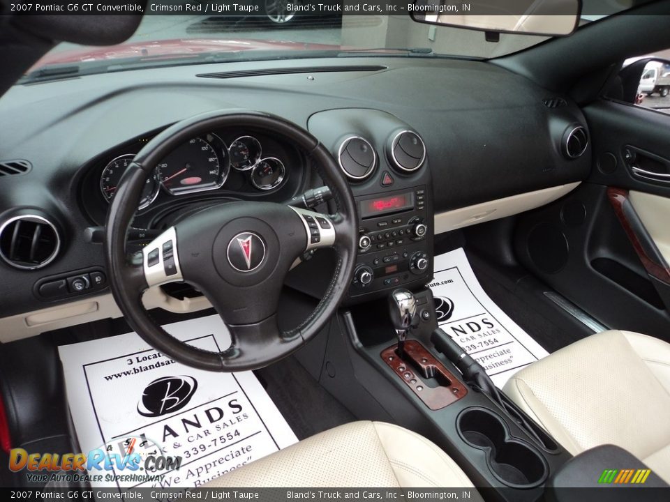 2007 Pontiac G6 GT Convertible Crimson Red / Light Taupe Photo #11