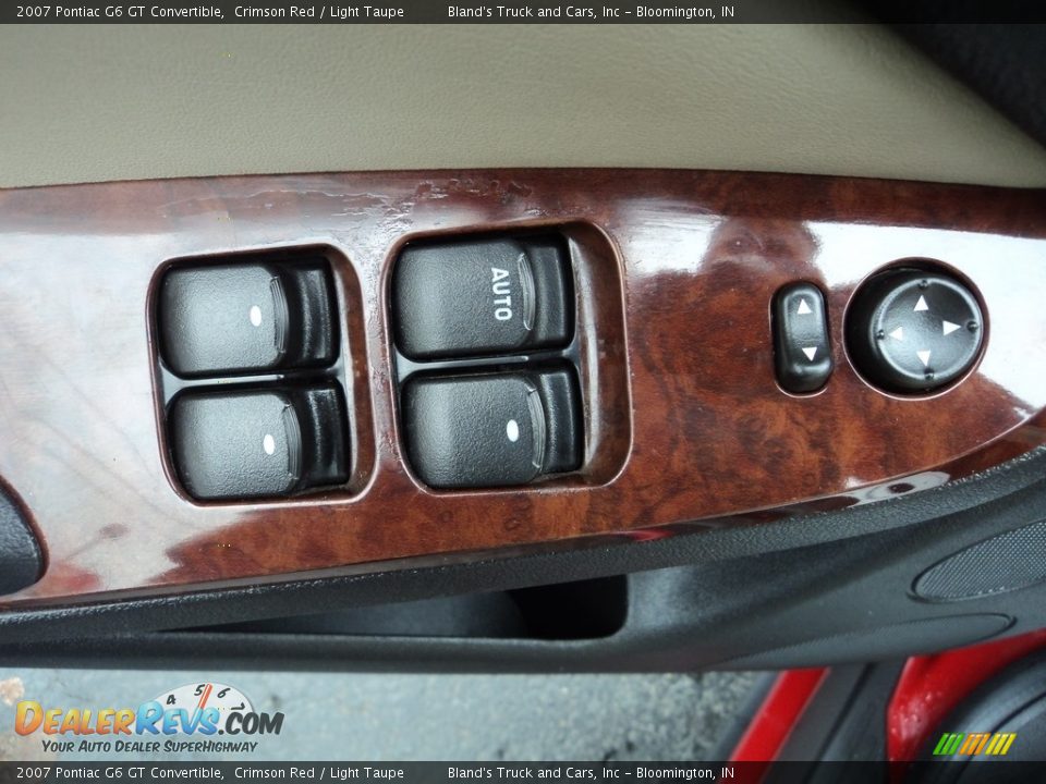 2007 Pontiac G6 GT Convertible Crimson Red / Light Taupe Photo #14