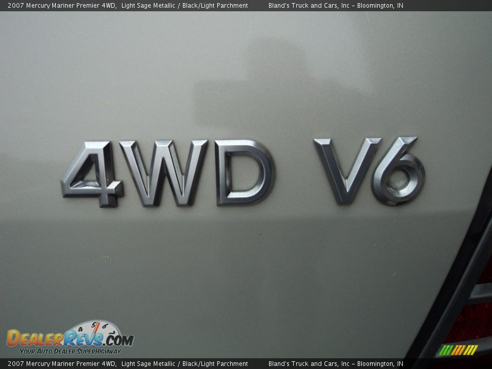 2007 Mercury Mariner Premier 4WD Light Sage Metallic / Black/Light Parchment Photo #24