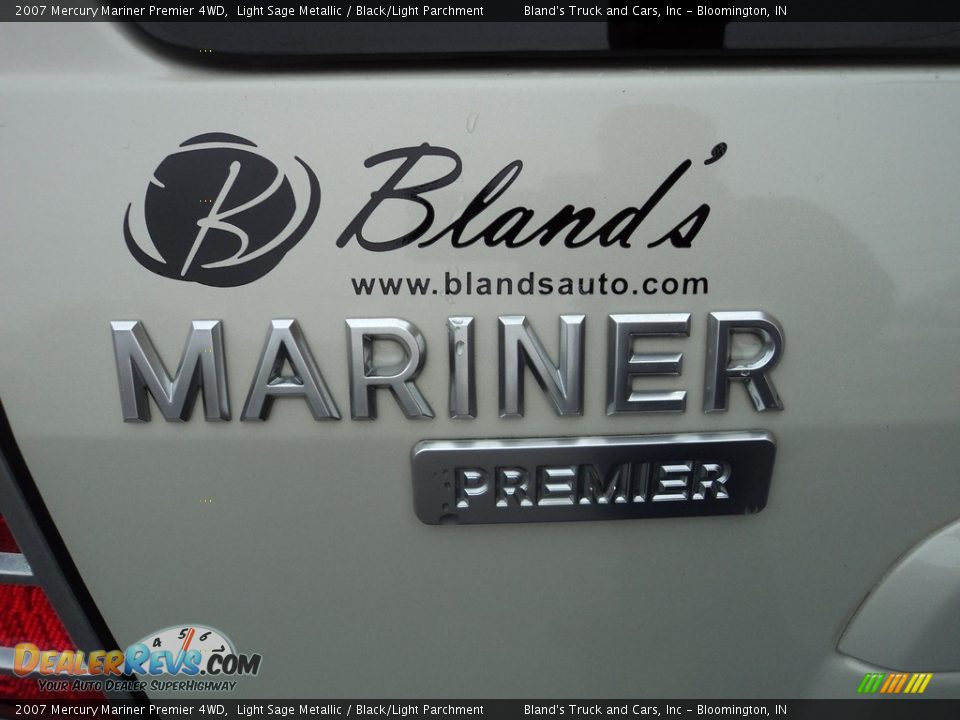 2007 Mercury Mariner Premier 4WD Light Sage Metallic / Black/Light Parchment Photo #25