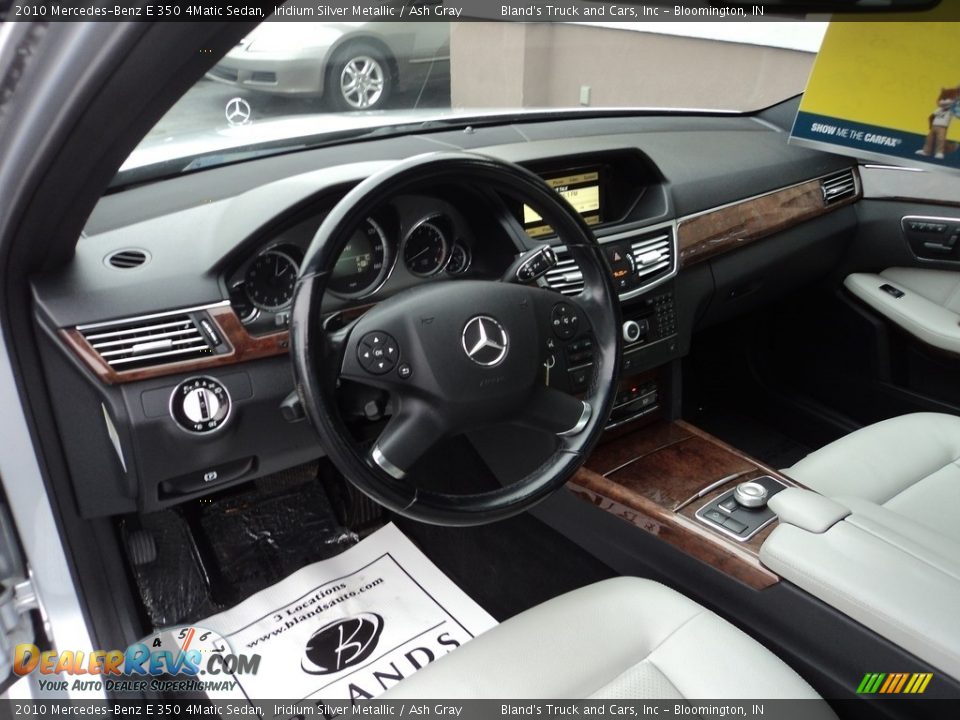 2010 Mercedes-Benz E 350 4Matic Sedan Iridium Silver Metallic / Ash Gray Photo #6