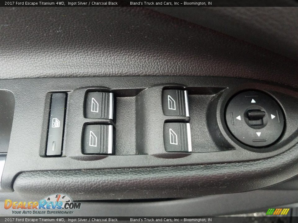 2017 Ford Escape Titanium 4WD Ingot Silver / Charcoal Black Photo #11