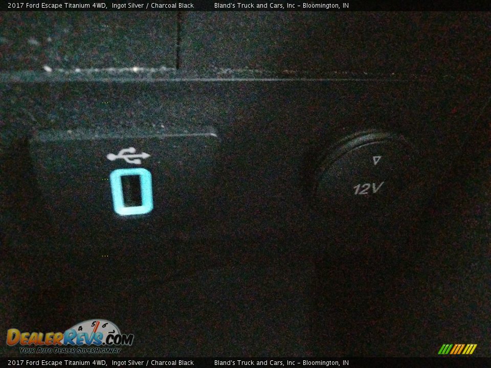 2017 Ford Escape Titanium 4WD Ingot Silver / Charcoal Black Photo #35