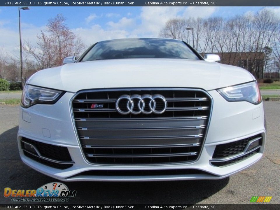 2013 Audi S5 3.0 TFSI quattro Coupe Ice Silver Metallic / Black/Lunar Silver Photo #4