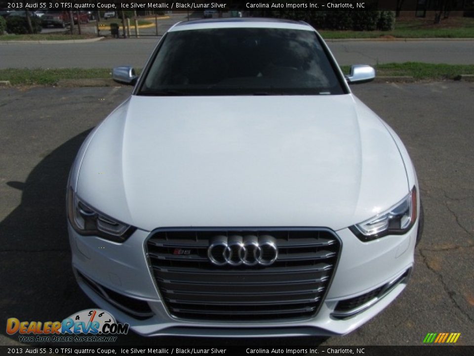 2013 Audi S5 3.0 TFSI quattro Coupe Ice Silver Metallic / Black/Lunar Silver Photo #5