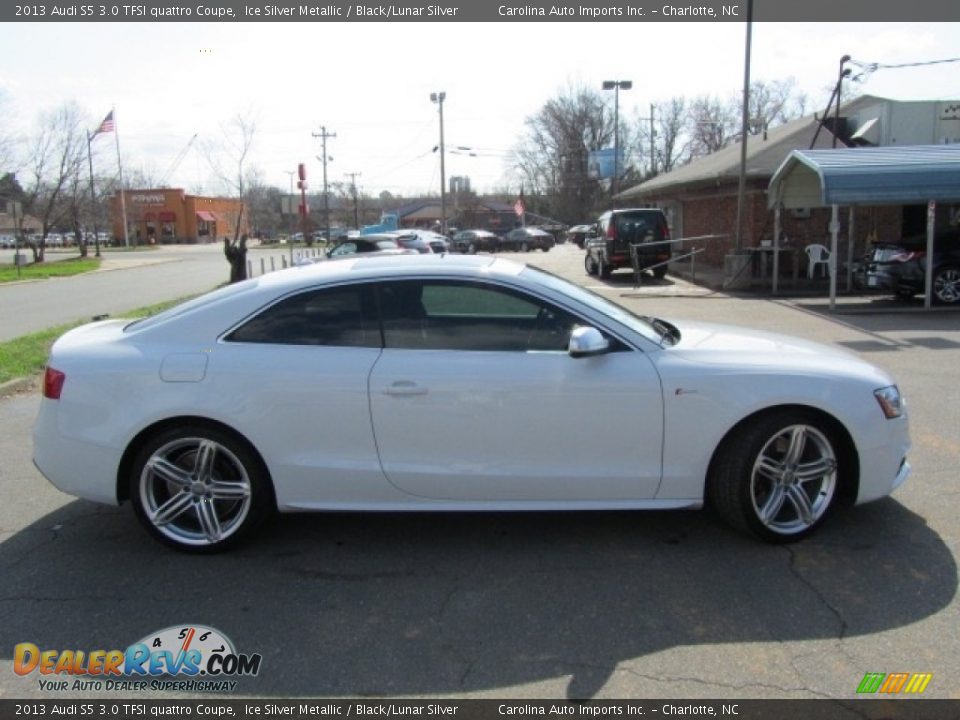 2013 Audi S5 3.0 TFSI quattro Coupe Ice Silver Metallic / Black/Lunar Silver Photo #11