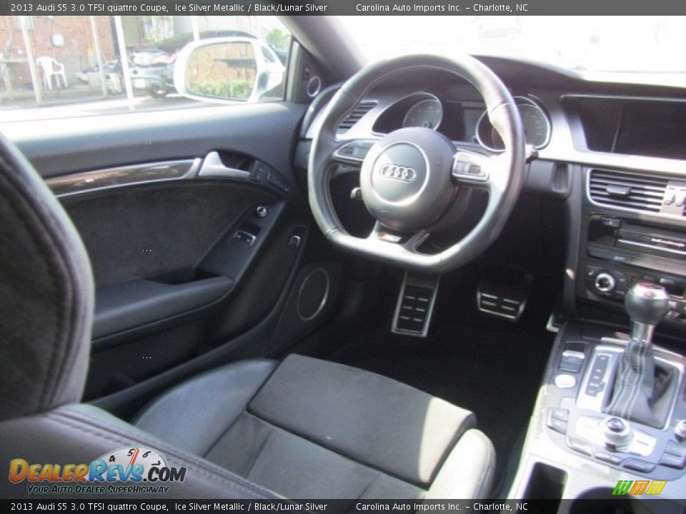 2013 Audi S5 3.0 TFSI quattro Coupe Ice Silver Metallic / Black/Lunar Silver Photo #12
