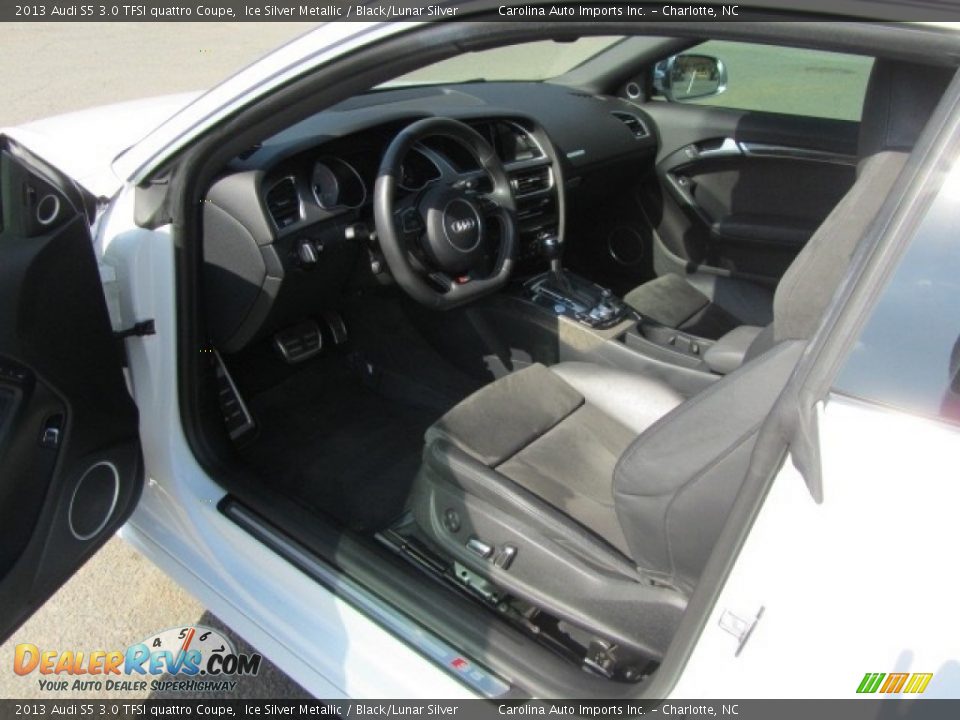 2013 Audi S5 3.0 TFSI quattro Coupe Ice Silver Metallic / Black/Lunar Silver Photo #18
