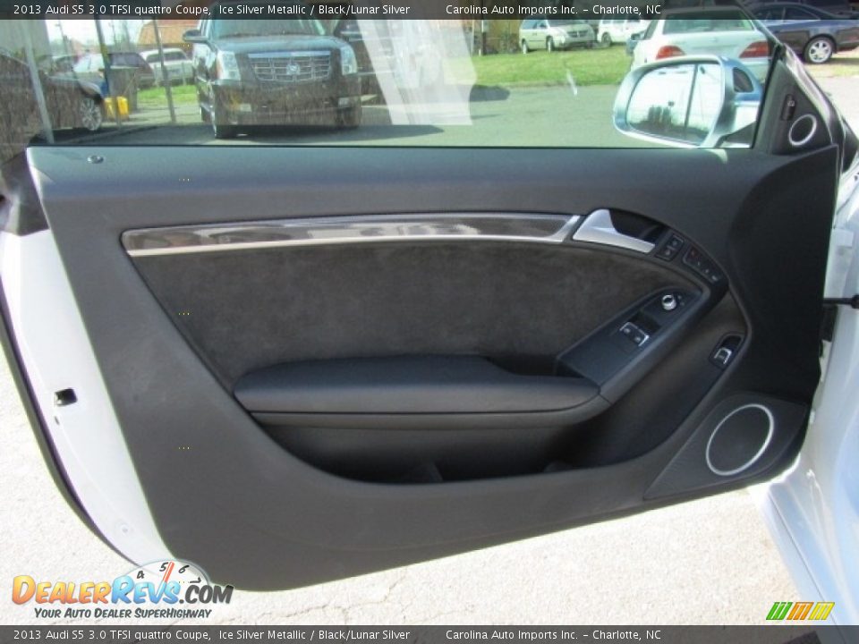 2013 Audi S5 3.0 TFSI quattro Coupe Ice Silver Metallic / Black/Lunar Silver Photo #19