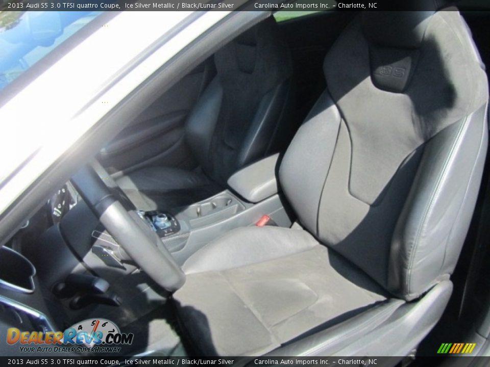 2013 Audi S5 3.0 TFSI quattro Coupe Ice Silver Metallic / Black/Lunar Silver Photo #20