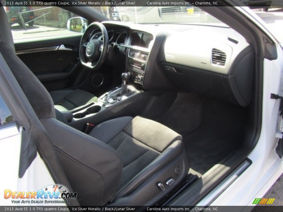 2013 Audi S5 3.0 TFSI quattro Coupe Ice Silver Metallic / Black/Lunar Silver Photo #23