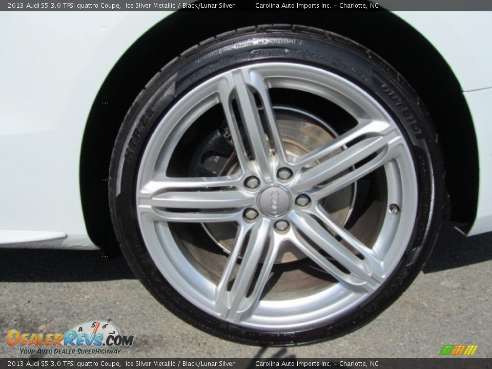 2013 Audi S5 3.0 TFSI quattro Coupe Ice Silver Metallic / Black/Lunar Silver Photo #27