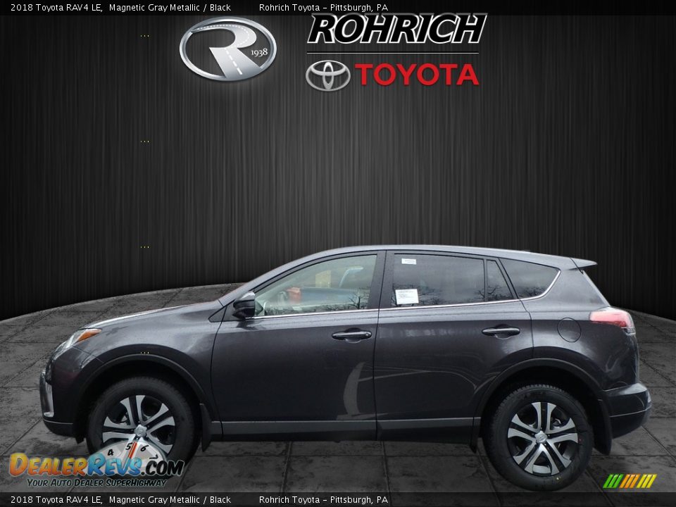 2018 Toyota RAV4 LE Magnetic Gray Metallic / Black Photo #3