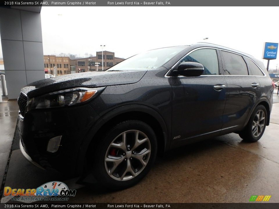 2018 Kia Sorento SX AWD Platinum Graphite / Merlot Photo #7