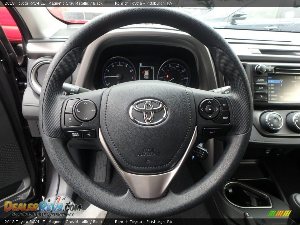 2018 Toyota RAV4 LE Magnetic Gray Metallic / Black Photo #14