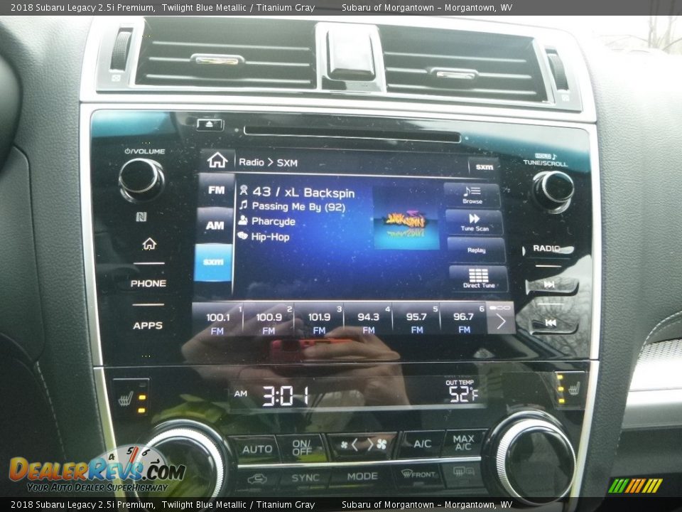 2018 Subaru Legacy 2.5i Premium Twilight Blue Metallic / Titanium Gray Photo #17