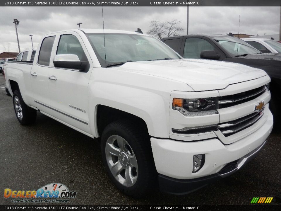 2018 Chevrolet Silverado 1500 LTZ Double Cab 4x4 Summit White / Jet Black Photo #3
