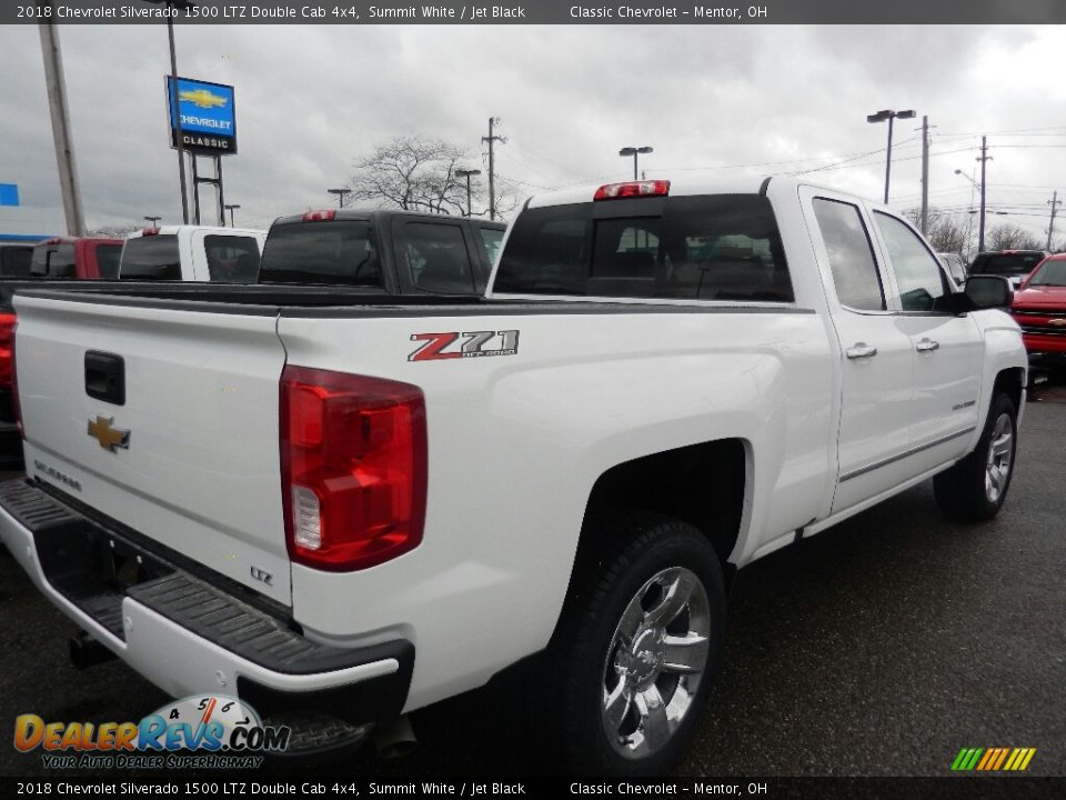 2018 Chevrolet Silverado 1500 LTZ Double Cab 4x4 Summit White / Jet Black Photo #4