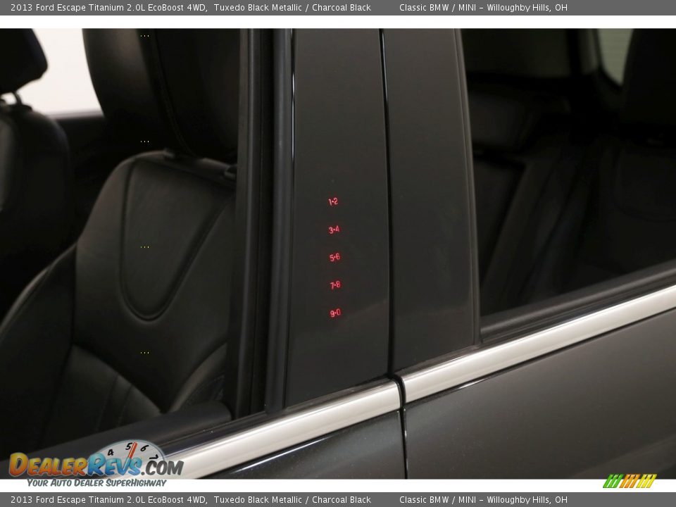 2013 Ford Escape Titanium 2.0L EcoBoost 4WD Tuxedo Black Metallic / Charcoal Black Photo #4