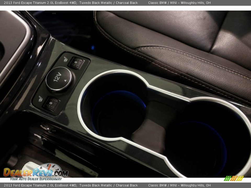 2013 Ford Escape Titanium 2.0L EcoBoost 4WD Tuxedo Black Metallic / Charcoal Black Photo #16