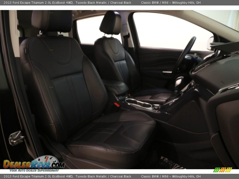 2013 Ford Escape Titanium 2.0L EcoBoost 4WD Tuxedo Black Metallic / Charcoal Black Photo #17