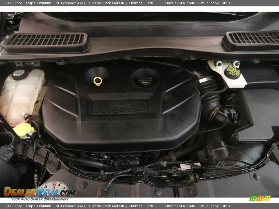 2013 Ford Escape Titanium 2.0L EcoBoost 4WD Tuxedo Black Metallic / Charcoal Black Photo #22