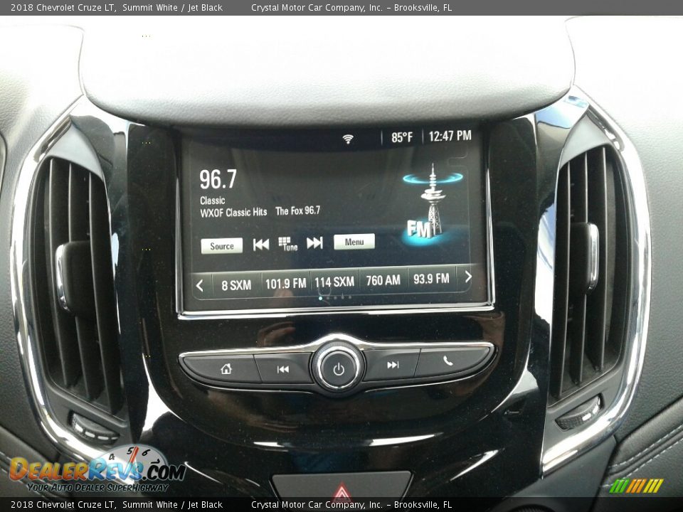 2018 Chevrolet Cruze LT Summit White / Jet Black Photo #15