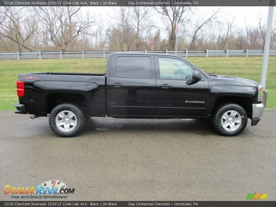 2018 Chevrolet Silverado 1500 LT Crew Cab 4x4 Black / Jet Black Photo #2