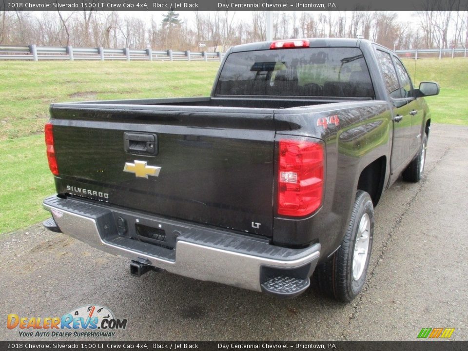 2018 Chevrolet Silverado 1500 LT Crew Cab 4x4 Black / Jet Black Photo #3
