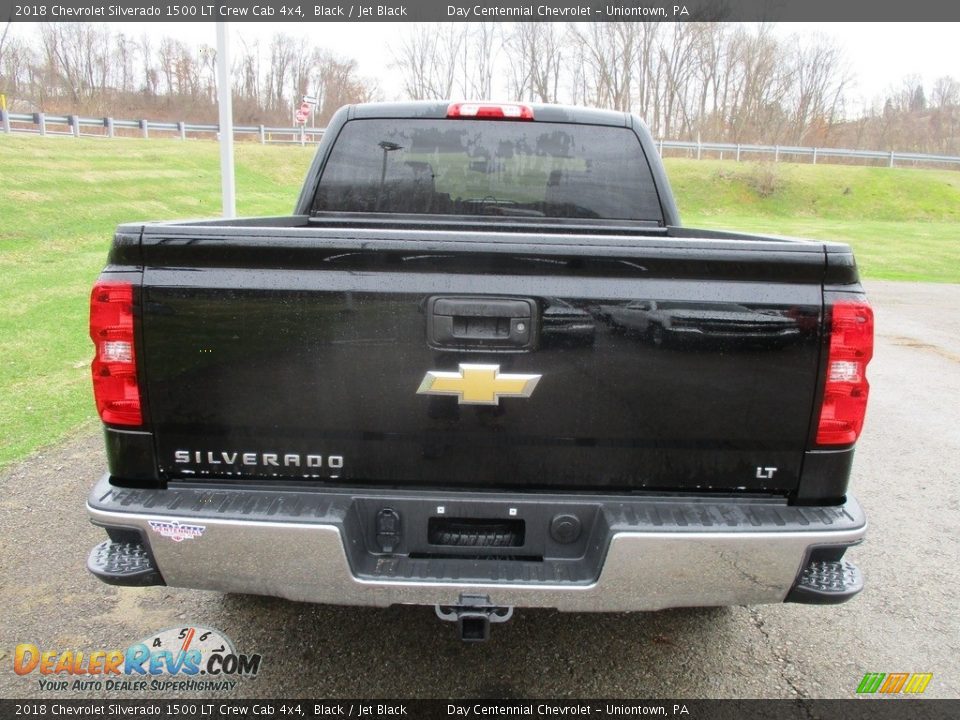 2018 Chevrolet Silverado 1500 LT Crew Cab 4x4 Black / Jet Black Photo #4