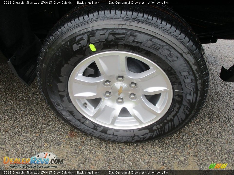 2018 Chevrolet Silverado 1500 LT Crew Cab 4x4 Black / Jet Black Photo #6