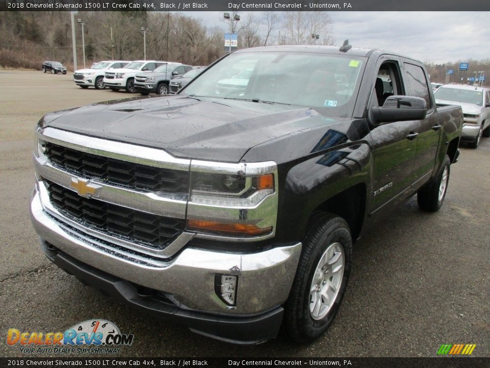 2018 Chevrolet Silverado 1500 LT Crew Cab 4x4 Black / Jet Black Photo #7