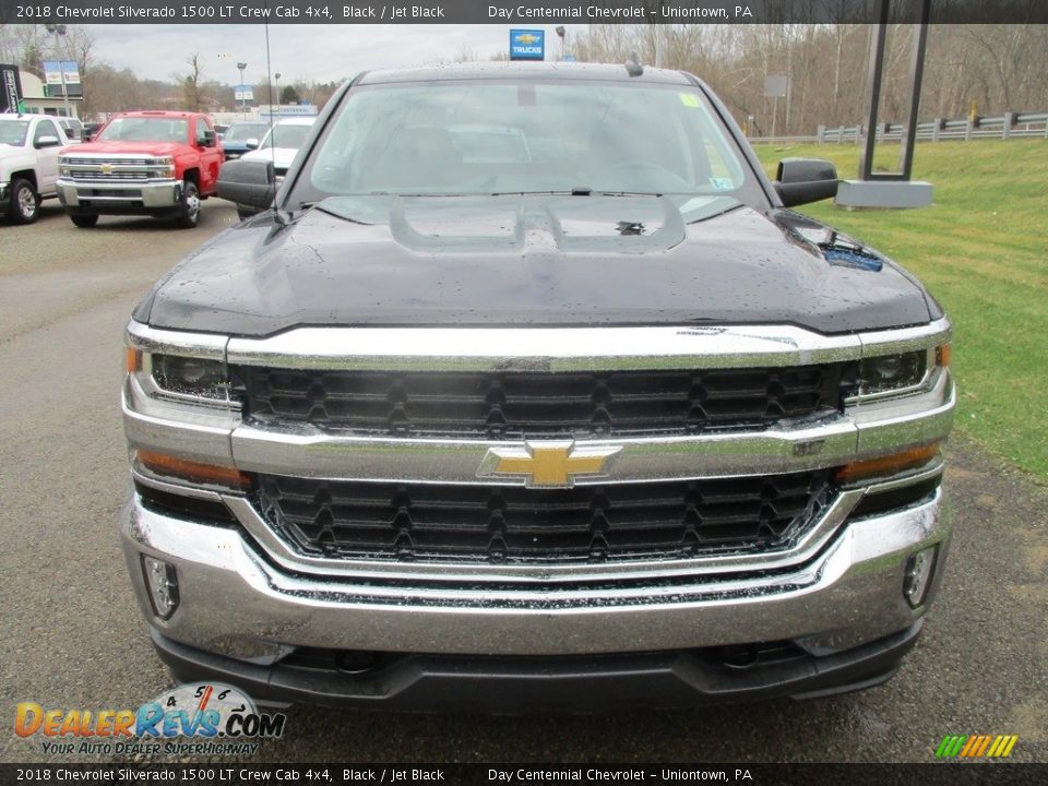 2018 Chevrolet Silverado 1500 LT Crew Cab 4x4 Black / Jet Black Photo #8