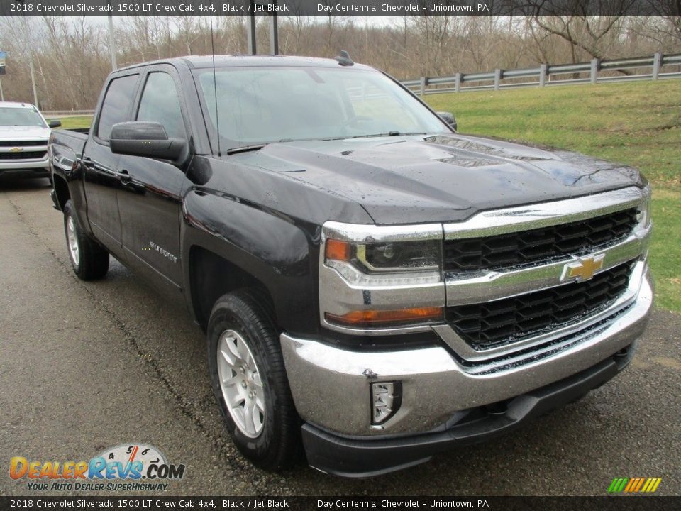 2018 Chevrolet Silverado 1500 LT Crew Cab 4x4 Black / Jet Black Photo #9