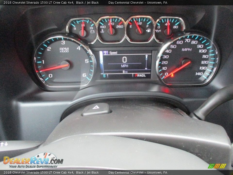 2018 Chevrolet Silverado 1500 LT Crew Cab 4x4 Black / Jet Black Photo #11