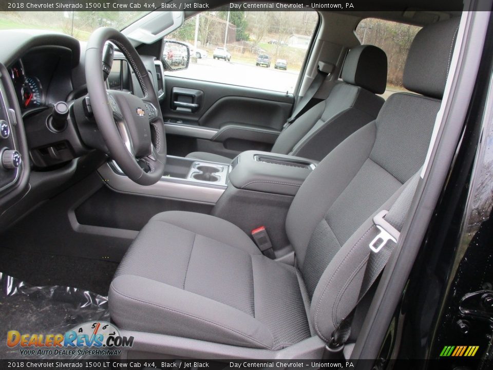 2018 Chevrolet Silverado 1500 LT Crew Cab 4x4 Black / Jet Black Photo #16