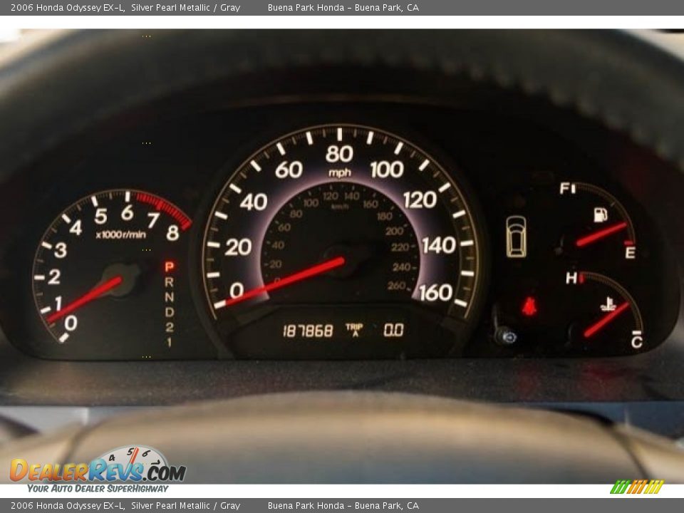2006 Honda Odyssey EX-L Silver Pearl Metallic / Gray Photo #28