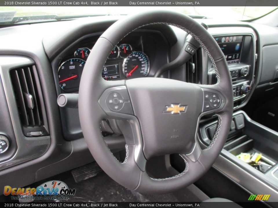 2018 Chevrolet Silverado 1500 LT Crew Cab 4x4 Black / Jet Black Photo #18