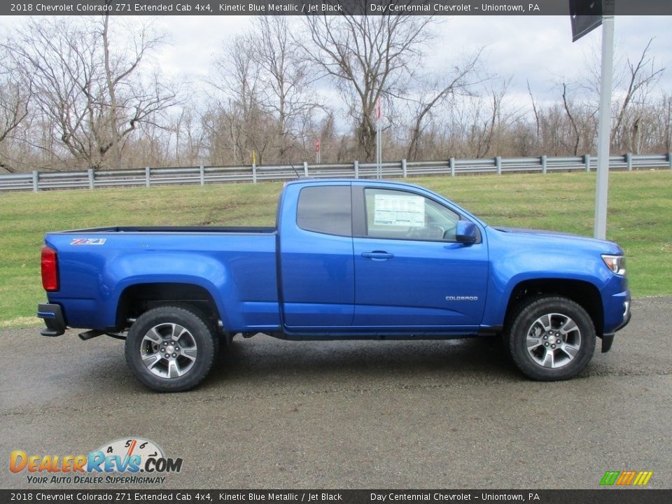 Kinetic Blue Metallic 2018 Chevrolet Colorado Z71 Extended Cab 4x4 Photo #2