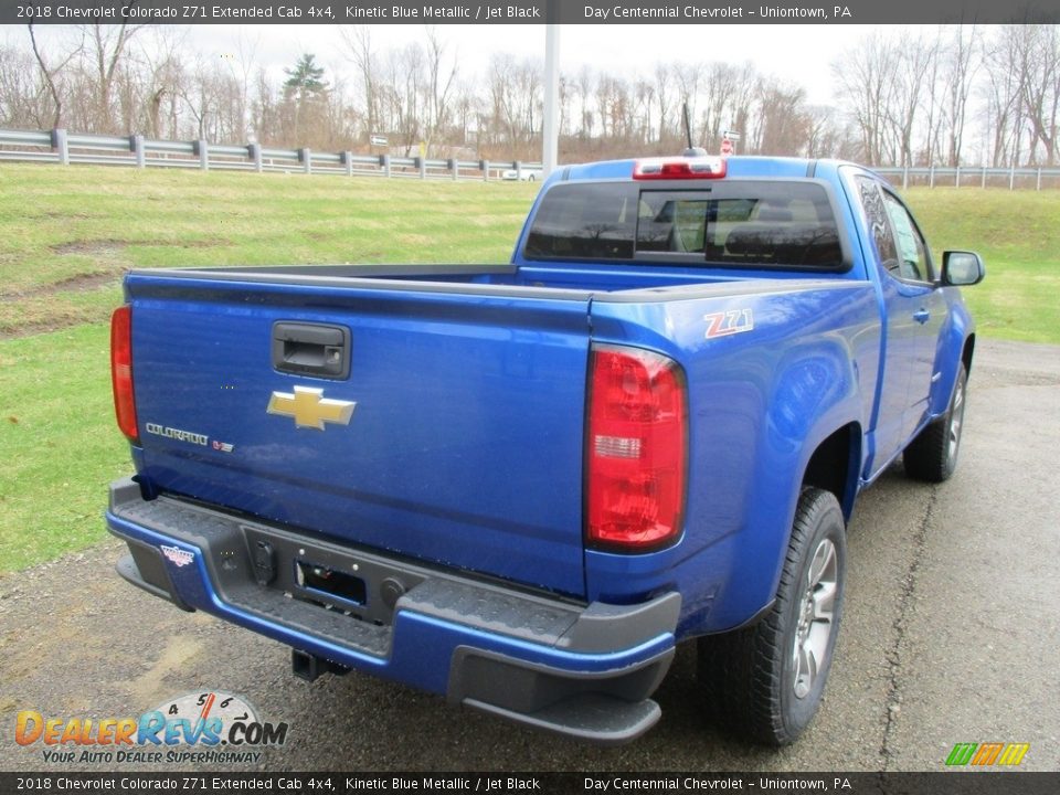 2018 Chevrolet Colorado Z71 Extended Cab 4x4 Kinetic Blue Metallic / Jet Black Photo #3