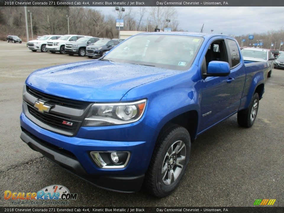 2018 Chevrolet Colorado Z71 Extended Cab 4x4 Kinetic Blue Metallic / Jet Black Photo #7