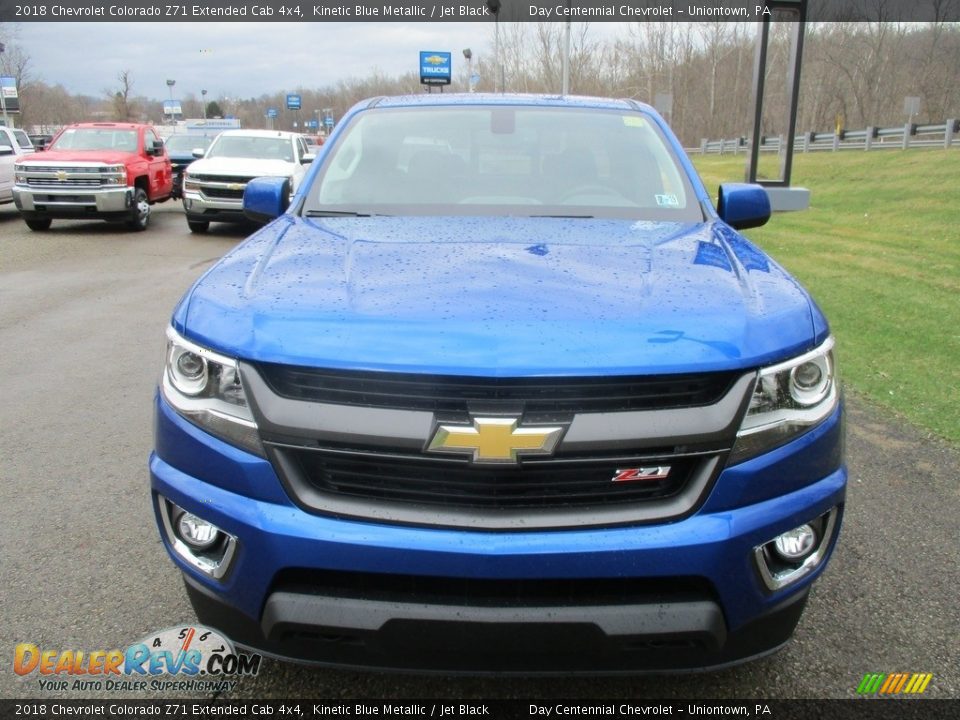 2018 Chevrolet Colorado Z71 Extended Cab 4x4 Kinetic Blue Metallic / Jet Black Photo #8