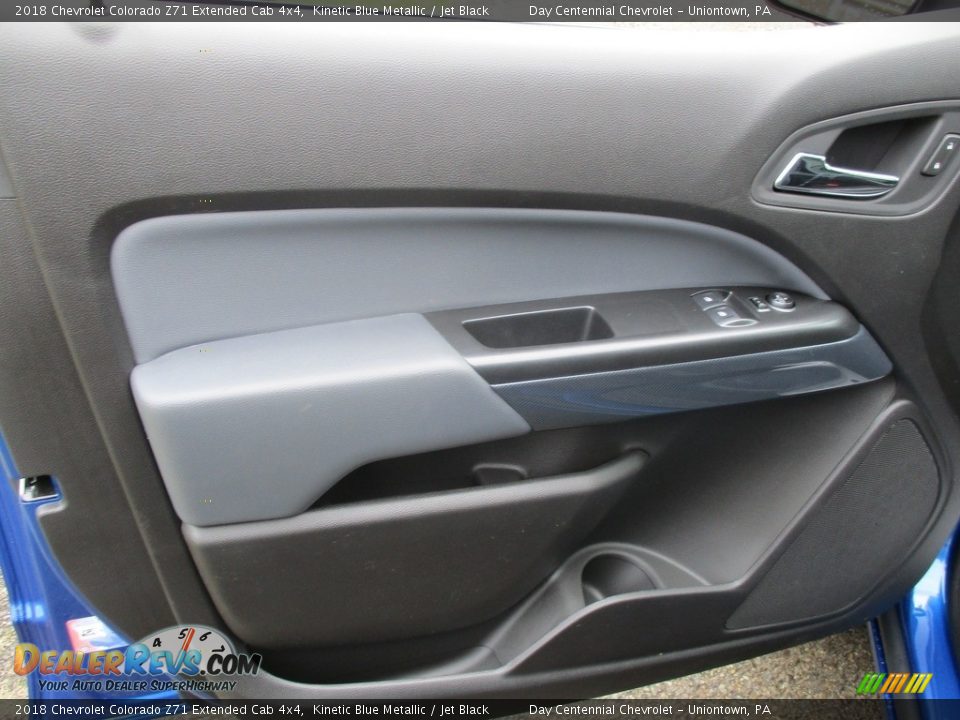 2018 Chevrolet Colorado Z71 Extended Cab 4x4 Kinetic Blue Metallic / Jet Black Photo #10