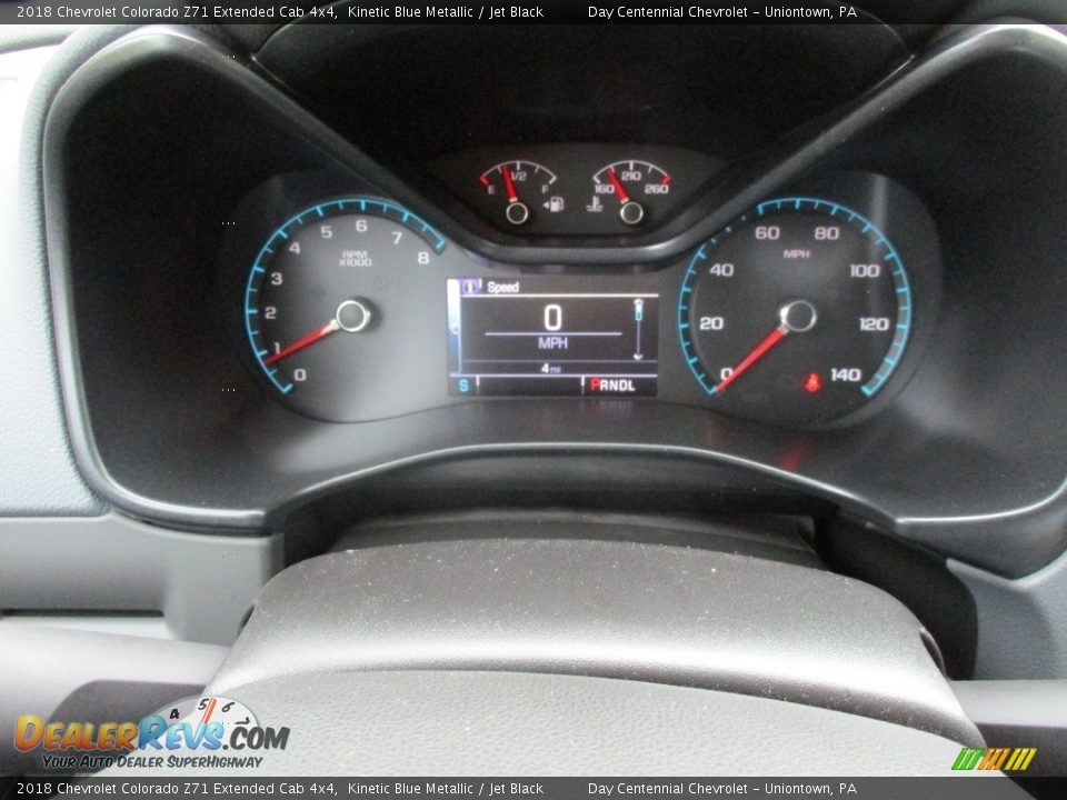 2018 Chevrolet Colorado Z71 Extended Cab 4x4 Kinetic Blue Metallic / Jet Black Photo #11